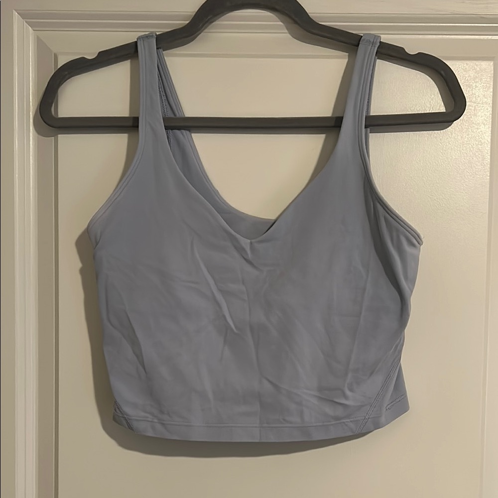 Light Blue Cropped Tank Top